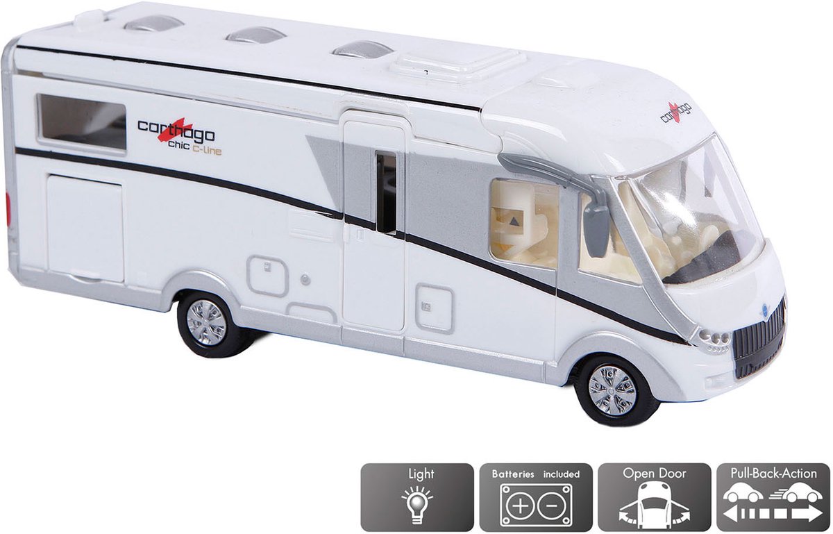 Kids Globe Die-cast Carthago Camper met Licht, 16cm — afbeelding 10