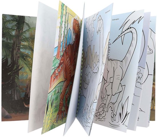 Kleurboek Met Stickers Dinosaurus online kopen