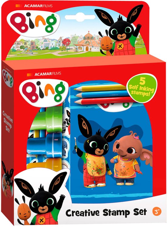Bing creatieve knutselset met stempels, potloden en stickers creatief peuter speelgoed stempelen - vanaf 3 jaar - Bambolino Toys