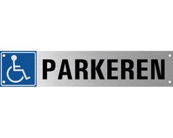 Gehandicaptenparkeerplaats bord Boorgaten in hoeken