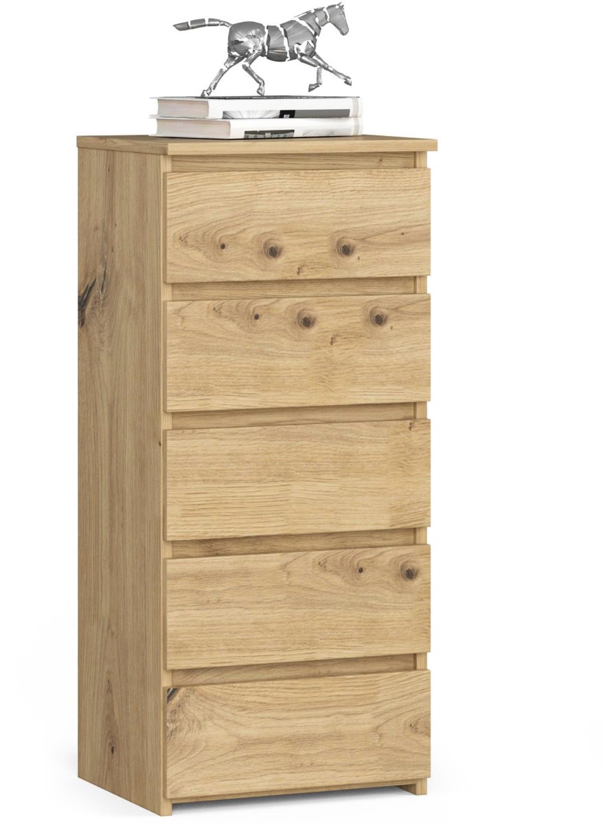 Ladekast CL5 met 5 Lades / AKORD Furniture Factory / Artisan Eik / 40 x 92 x 35 cm
