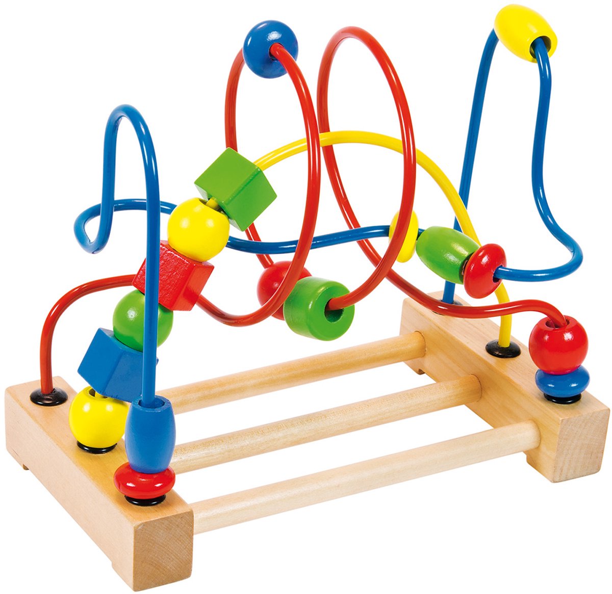 Goki Motoriek Spiraal met Houten Kralen