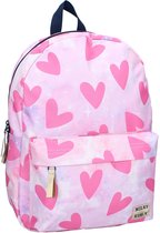 Milky Kiss Bold Style Rugzak - Roze - Rugtas Kind - Hartjes