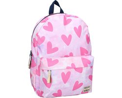 foto van Milky Kiss Bold Style Rugzak - Roze - Rugtas Kind - Hartjes