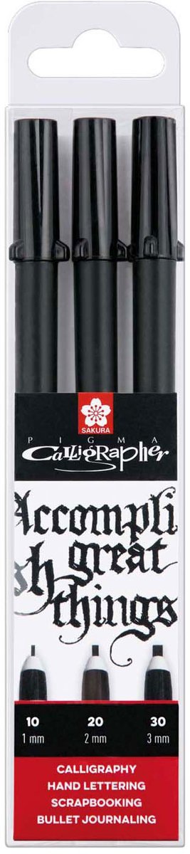 Sakura Pigma Calligrapher set, 3-delig 1, 2 en 3mm