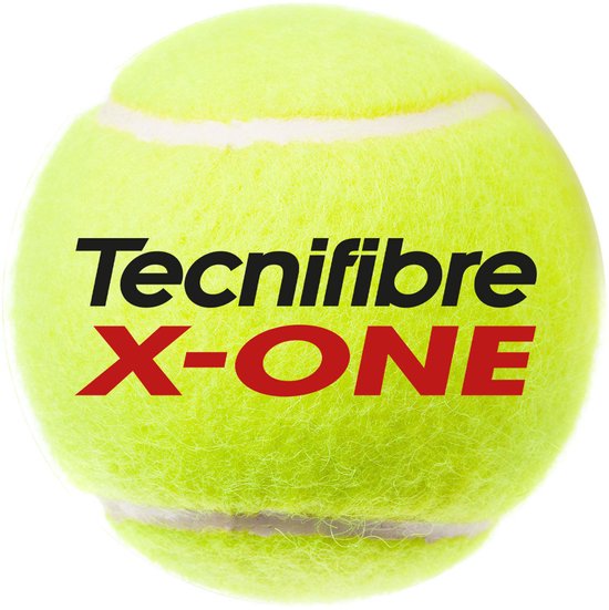 Tecnifibre X-One Tennisbal - 1 Blik 4 Stuks - Gasgevuld - Geel