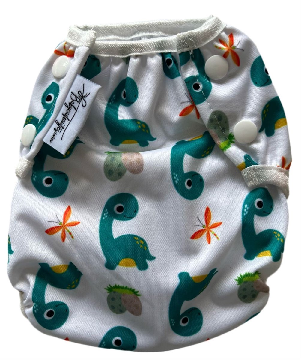 Wasbare zwemluiers baby - Dino design - 3-15kg