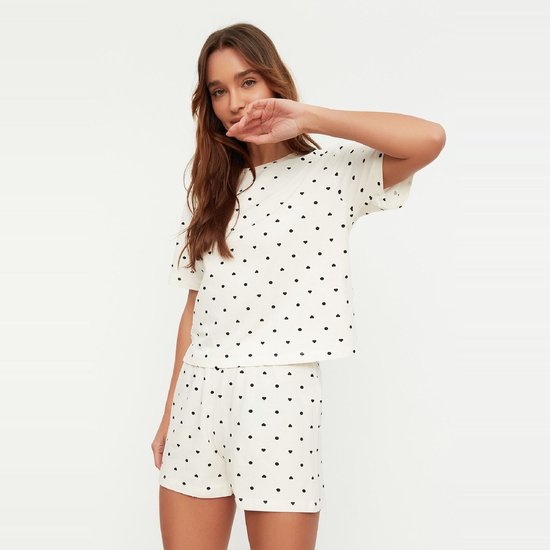 Trendyol Ensemble de pyjama à manches standard et col rond pour femme
