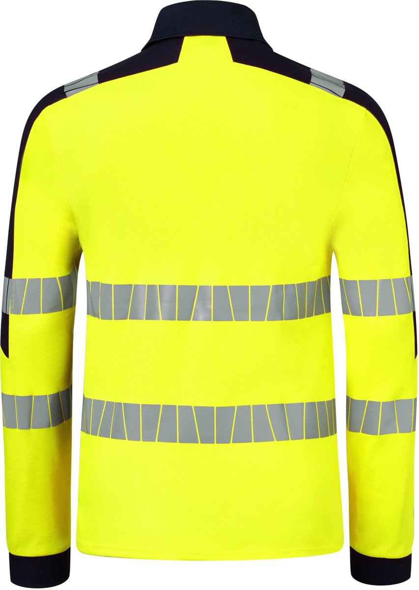 HAVEP Polo High Visibility+ 10079 - Fluo Geel/Marine - S