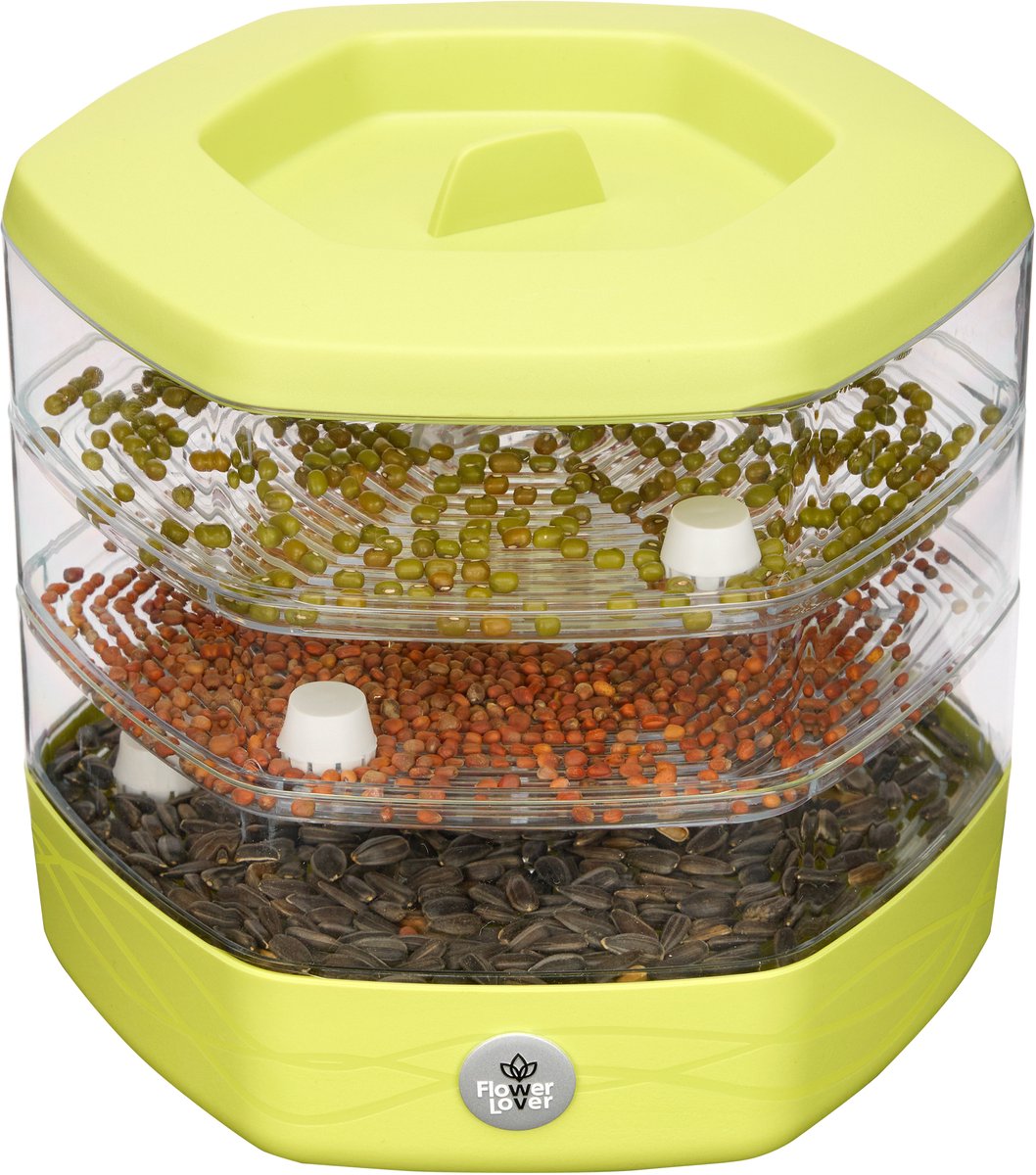 Tour De Germination Verdant Republic 3 Niveaux Terre Cuite - Germoir Pour Graines Et Pousses Avec Papiers Inclus