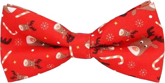 Nœud papillon Sorprese - Nœud de Noël - 100 % soie - Rouge - Sapin de Noël - Modèle 13