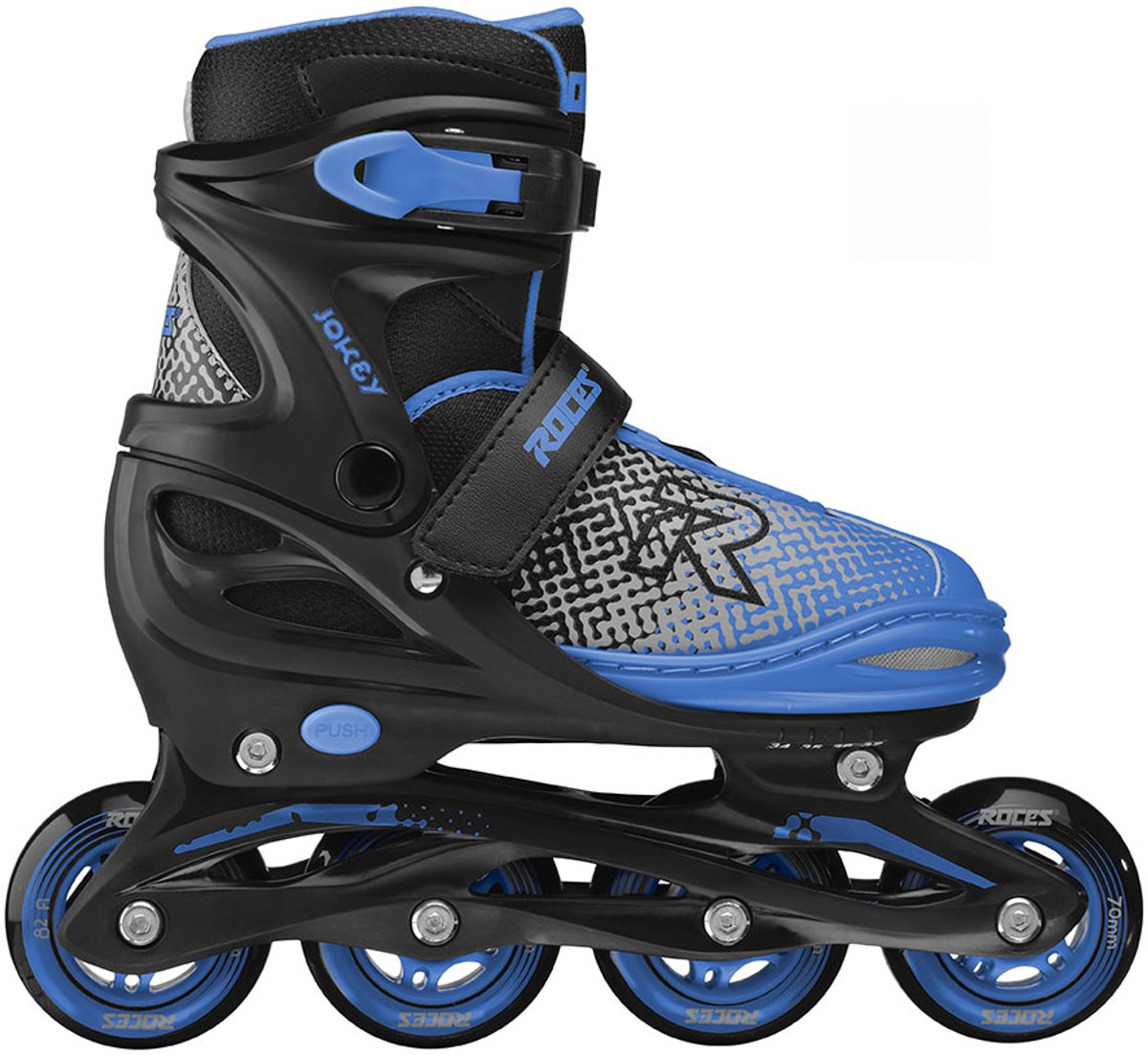 Roces Jokey X Verstelbare Skeelers Jongens – Inline Skates – Meegroei Skates Zwart