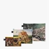 Pochettes Zip LOQI - Chasseurs dans la neige, Tower de Babel, Danse paysanne recyclée