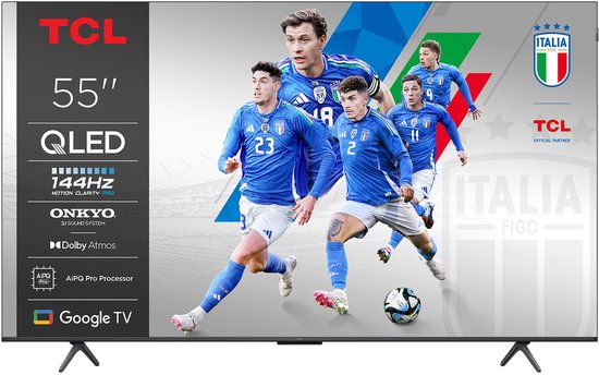 TCL 55P8K 55 | Ultra HD 4K QLED Smart TV (2025) | Google TV + Wifi | Dolby Vision | Quantum Dot | 120Hz