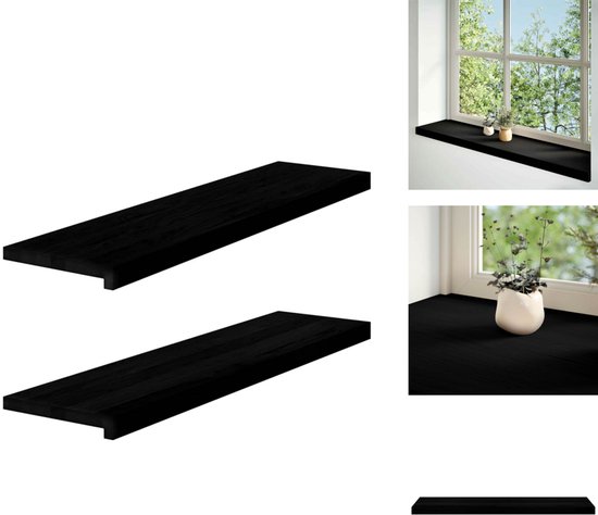 Nita salontafel donkerbruin eikenhout 90cm