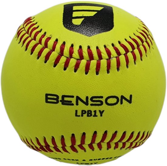 Foto: Benson lpb1y 9 inch official size yellow baseball practice ball voor sport baseball softball