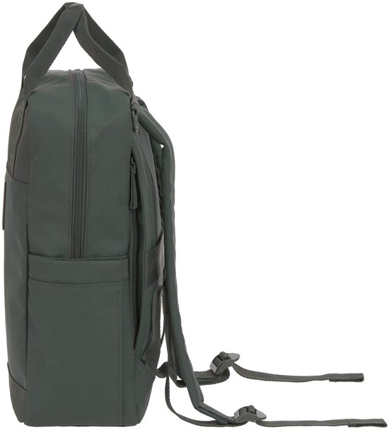 Lässig luiertas Green Label Vividal Backpack rugzak dark olive van Lässig — afbeelding 3