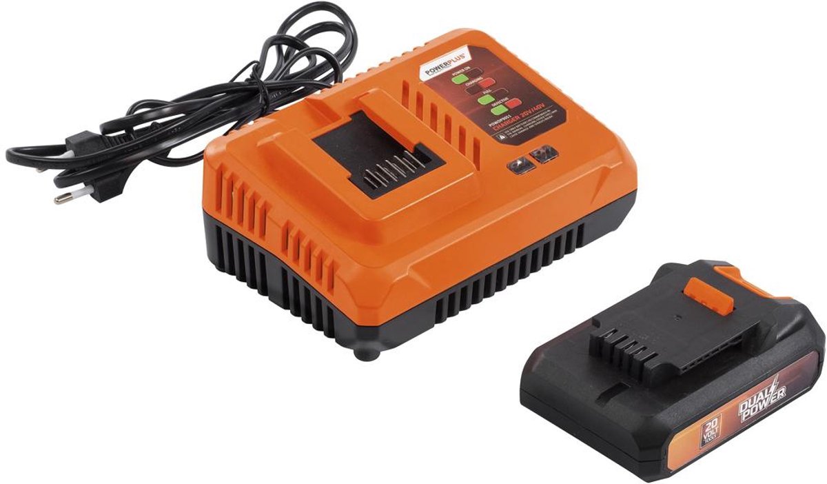 Dual Power Accu-grasmaaier en grastrimmer POWDPG75567 - Grasmaaier van 20 V en 340 mm Ø en grastrimmer van 20 V en 240 mm Ø, met accu en lader – foto 3