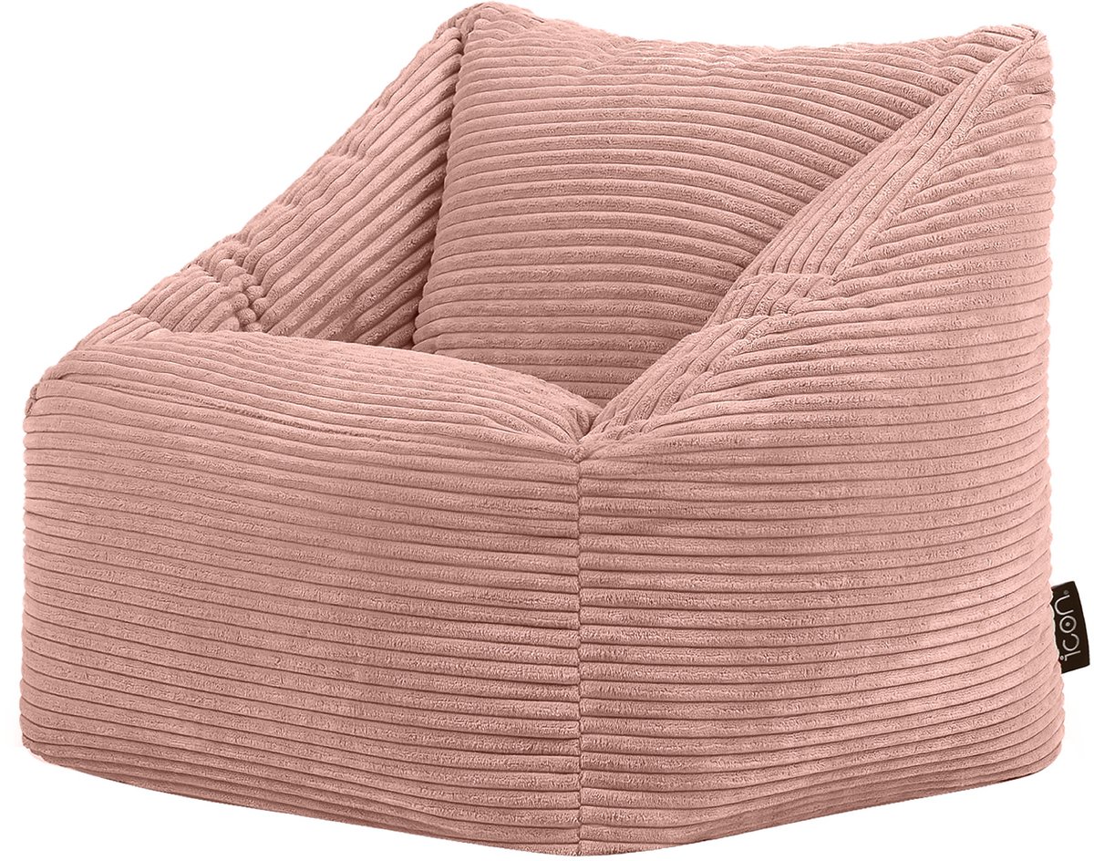 Icon Natalia Kinderzitzak Stoel - Ribfluweel - Oud roze
