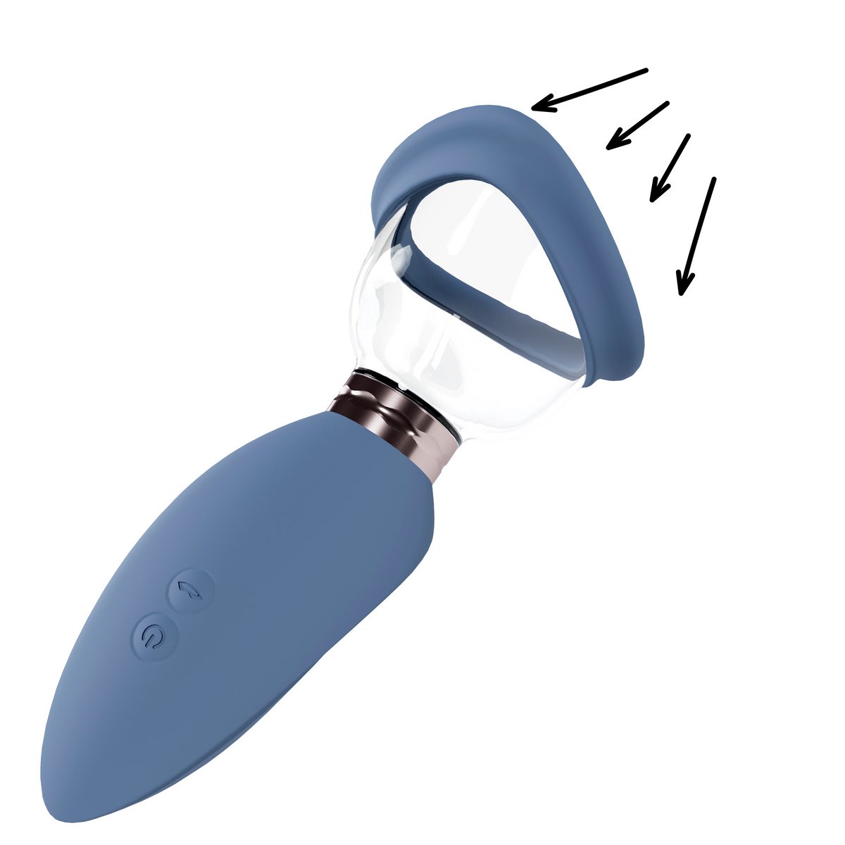 Pumped by Shots Opwindend - Oplaadbare Vulva- en Borstpomp pumps - Blauw