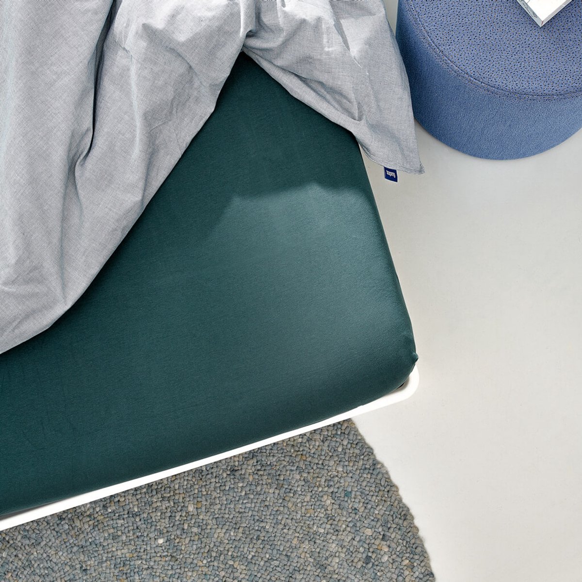 Auping Jersey 190 hoeslaken voor matras - 80/90/100 x 200/210/220 cm - Groen - Biologisch katoen