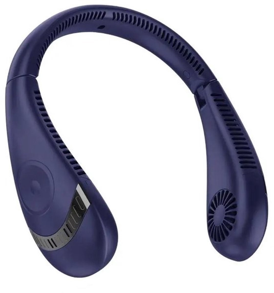 Gran Vida® - Draagbare Nekventilator - Bladloos - Opvouwbaar - 3 Snelheden - 5000mAh Accu - Lichtgewicht -Blauw