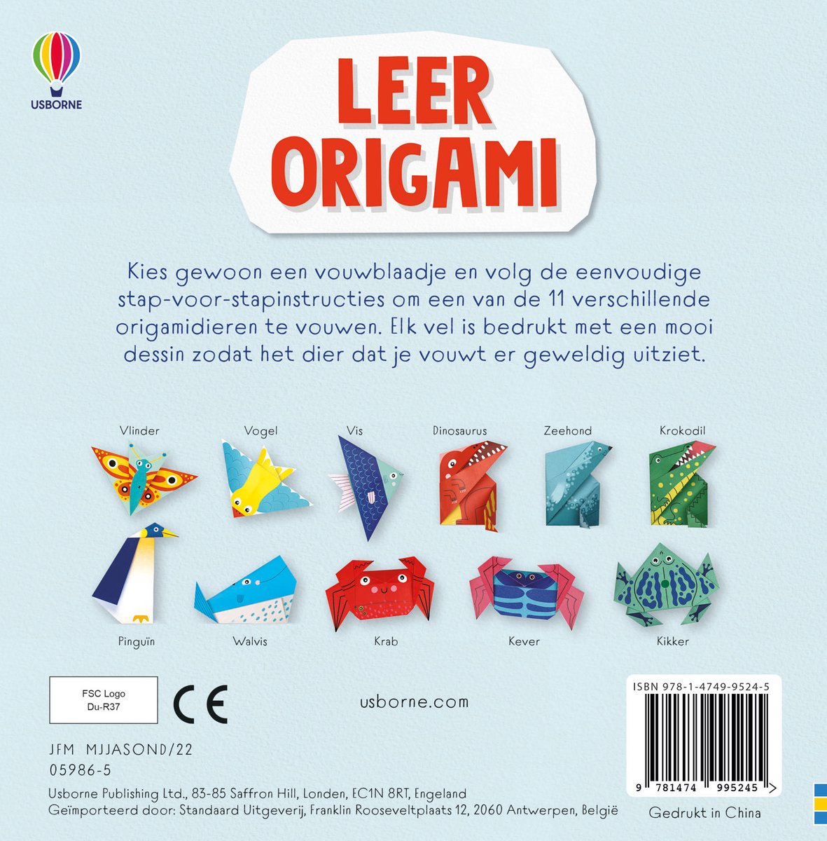 Leer Origami - back cover