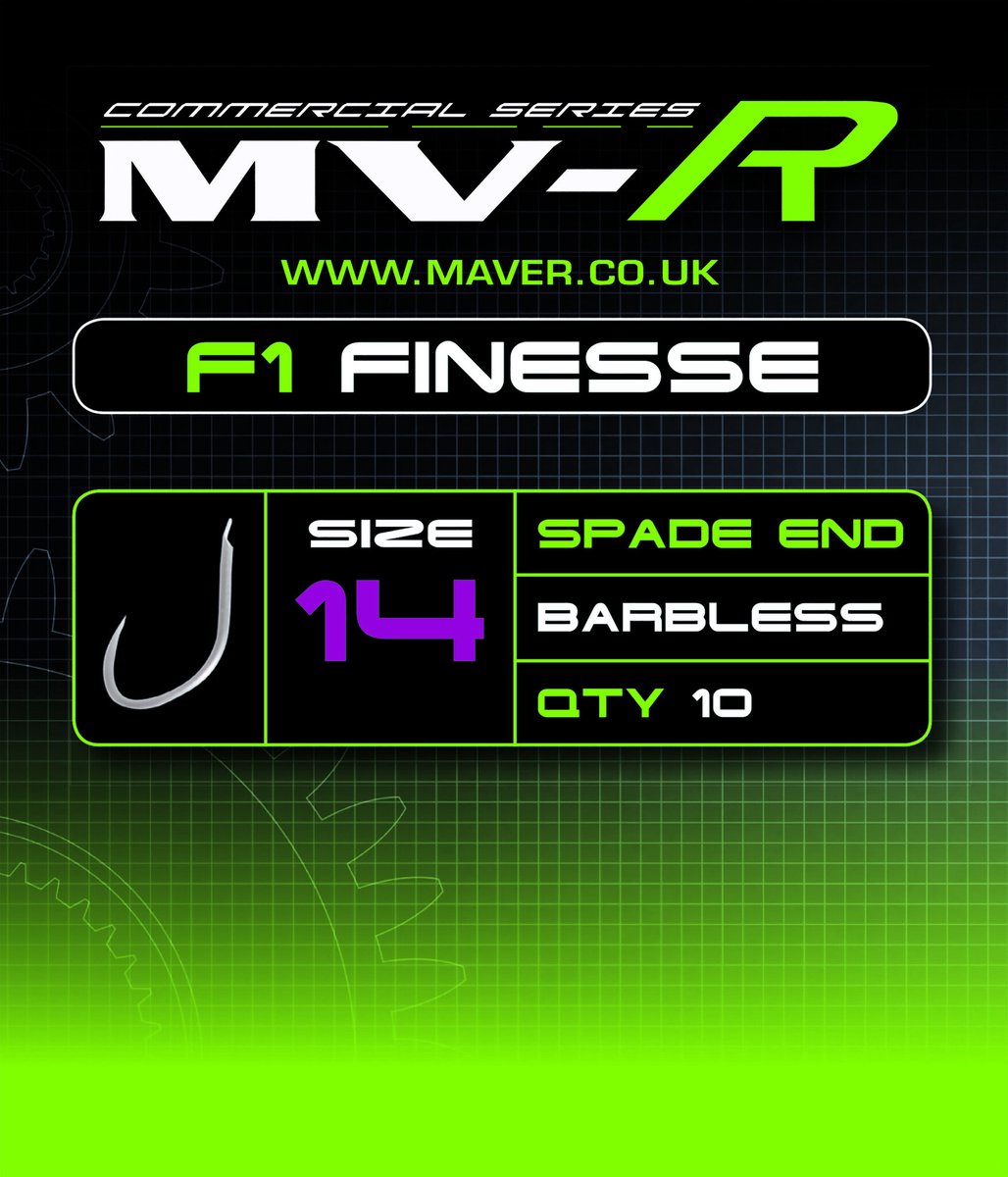 Maver MV-R F1 Finesse Spade End Barbless (10 pcs)