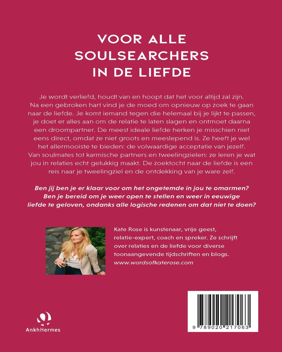 De drie grote liefdes in je leven - back cover