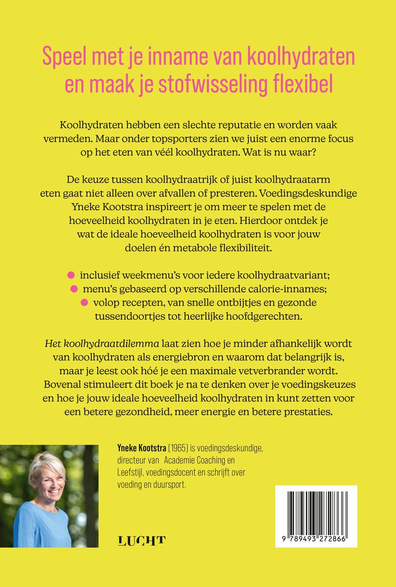 Het koolhydraatdilemma - back cover
