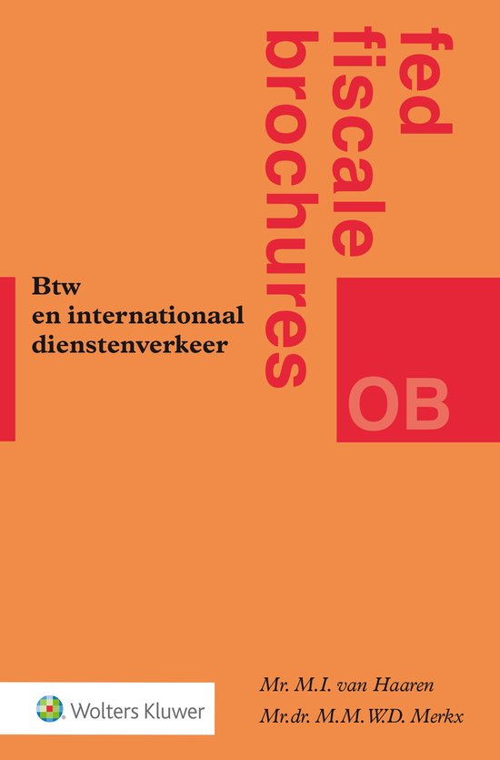 Fed fiscale brochures OB - Btw en internationaal dienstenver ... - cover