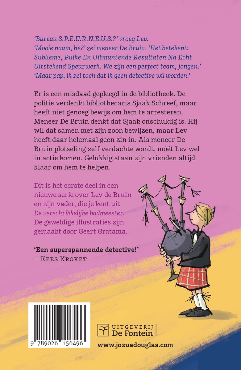 Bureau SPEURNEUS 1 - Bureau Speurneus en de boekenmaffia - back cover
