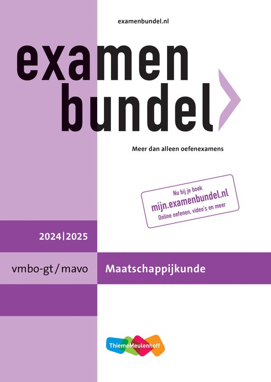 Examenbundel vmbo-gt/mavo Maatschappijkunde 2024/2025 - cover