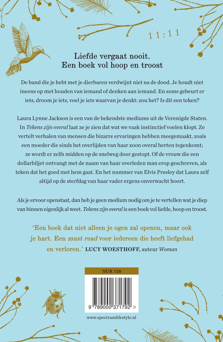 Tekens zijn overal - back cover