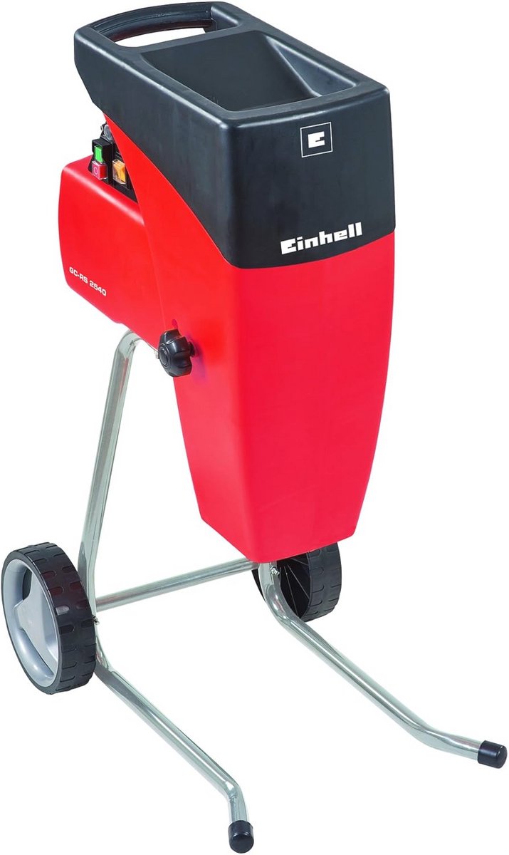 Elektrische Fluisterhakselaar 2000 W - Max. 40 mm Takdikte - Snijwals, Draairichtingschakelaar en Grote Trechteropening
