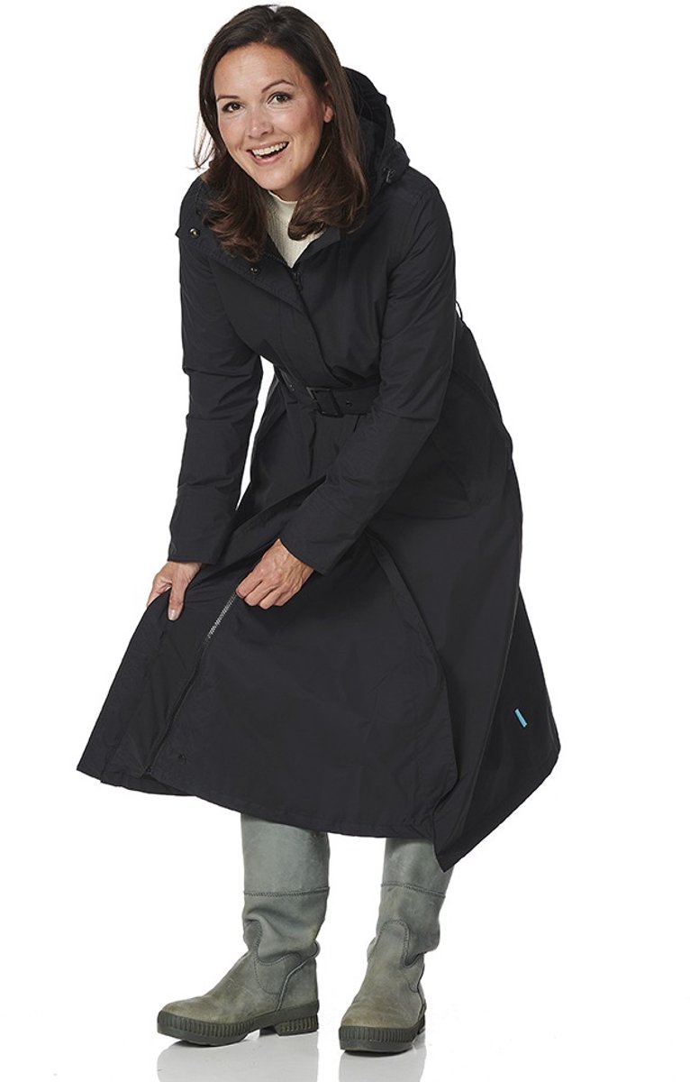Happy Rainy Days Lange Regenjas Dames Montreal Zwart
