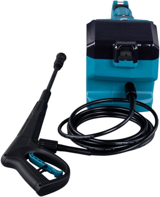 Makita DHW 080 PG4K Snoerloze hogedrukreiniger 36 V ( 2x 18 V ) 80 bar 380 l/u Borstelloos + 4x oplaadbare accu 6.0 Ah + dubbele lader van Makita — afbeelding 5
