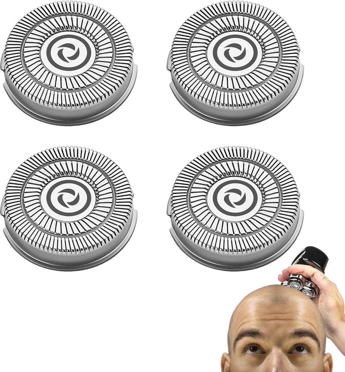 Reservekop voor elektrisch scheerapparaat - 4 stuks