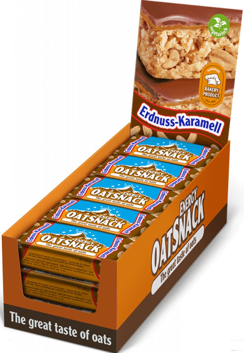 Goedkoopste Energy OatSnack Bar 15repen Peanut Caramel