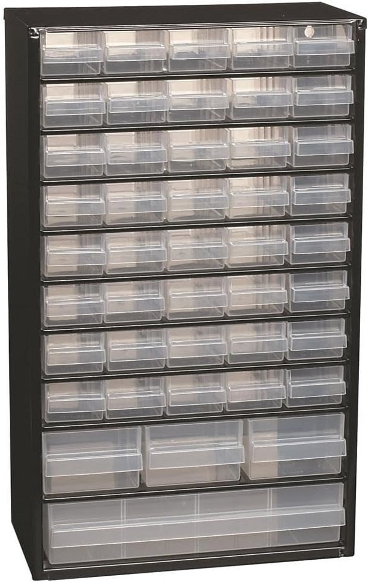 Image of 44 Trays Lade Zwart C11-44 – Geschikt voor Organisatie en Opslag