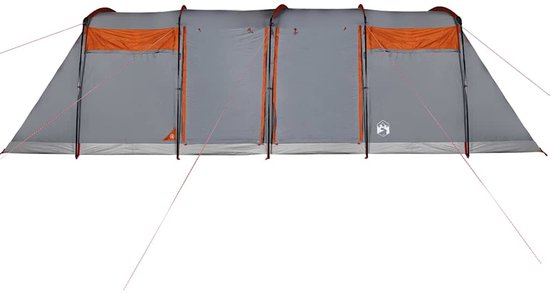 vidaXL - Tunneltent - 8-persoons - waterdicht - grijs - en - oranje van Vidaxl — afbeelding 5