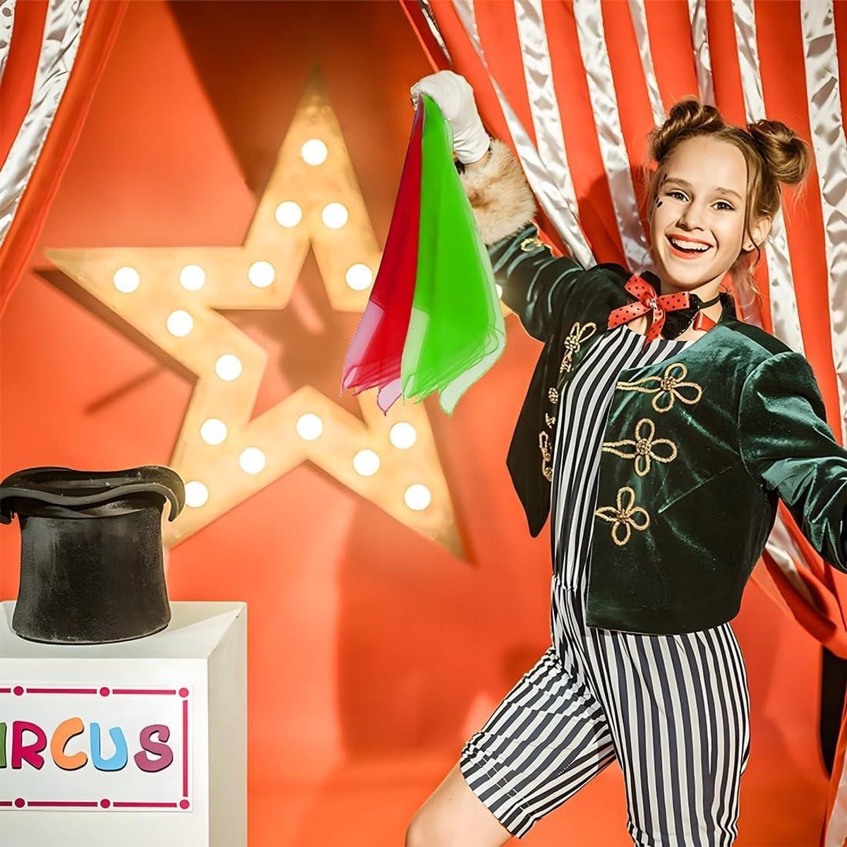 10 stuks vierkante jongleerdoeken, zijden doeken, chiffondoeken, 60 cm, tweekleurige performance dansdoeken, gymnastiekdoeken, jongleerdoeken, sjaal voor jongleren, dansen, sensorisch, dansdoeken