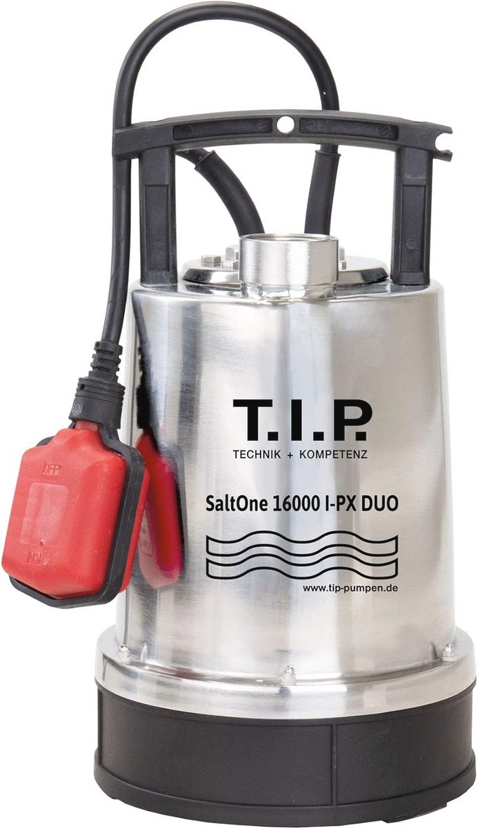 Zoutwater Dompelpomp tot 16000 l/u met AISI 316 RVS voor Max 90°C