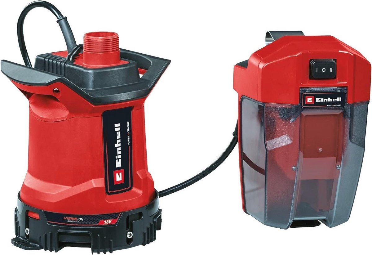 Accu Vuilwaterpomp 7000 l/u - Vlakzuigend, 5 m Opvoerhoogte, ECO & BOOST Modus - Dompelpomp voor Schoon en Vuil Water