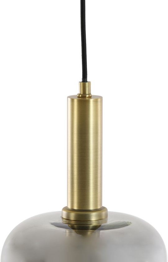 Lekar Suspension 16x26 cm bronze antique + verre fumé - Moderne - Light & Living - Garantie 2 ans