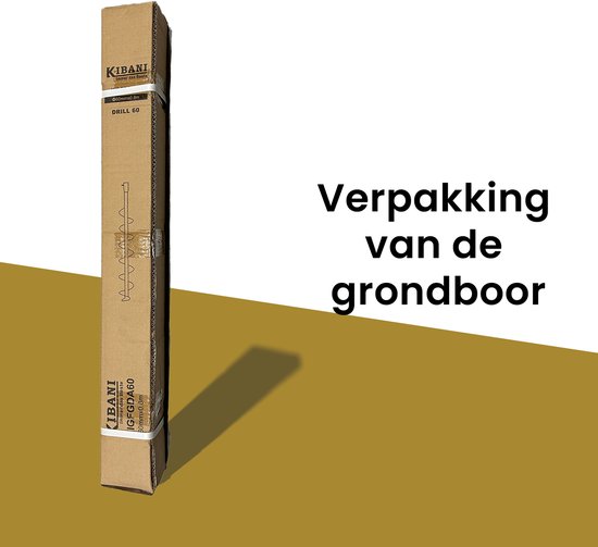 Kibani grondboor 60 mm - Losse boor - Palenboor 6 cm — afbeelding 2
