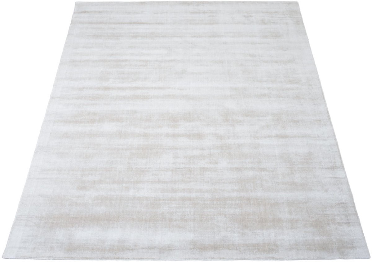 Vloerkleed Cos Ivory - 240 x 340 cm - Viscose Design Vloerkleed in Scandinavische / Hotel Chique Stijl
