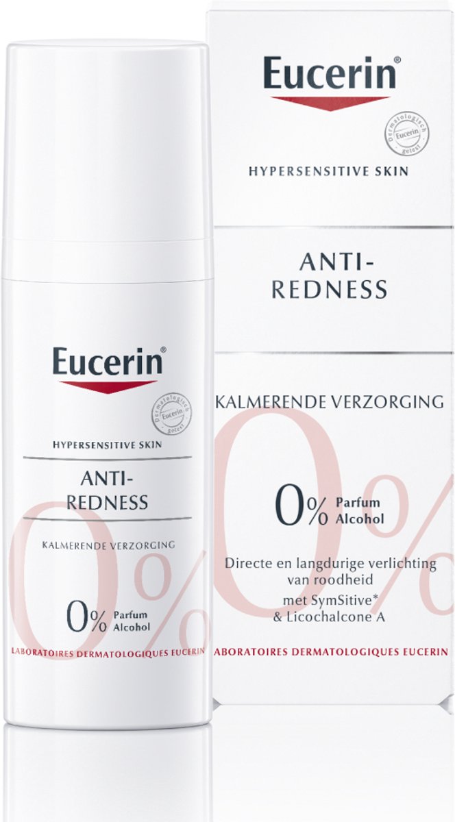Bol.com Eucerin AntiREDNESS Kalmerende Dagcreme voor Vrouwen - Corrigerende Crème - Rosacea Crème - Roodheid Gezichtscreme - 50 ml aanbieding
