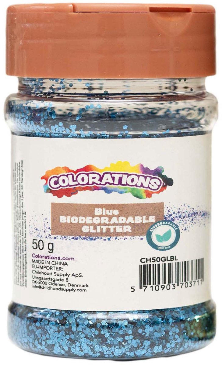 Colorations - Biologisch Afbreekbare Glitter Blauw - 50g