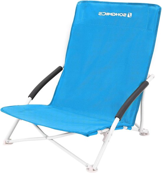 AKTIVE Strandstoel, opvouwbaar, kantelbescherming, blauw, 5 standen, robuust en licht, met draaggreep en kussen, max. draagvermogen 110 kg, afmetingen 48 x 60 x 90 cm, strandstoelen (62640 AKTIVE Strandstoel, opvouwbaar, kantelbescherming, blauw, 5 standen, robuust en licht, met draaggreep en kussen, max. draagvermogen 110 kg, afmetingen 48 x 60 x 90 cm, strandstoelen (62640
